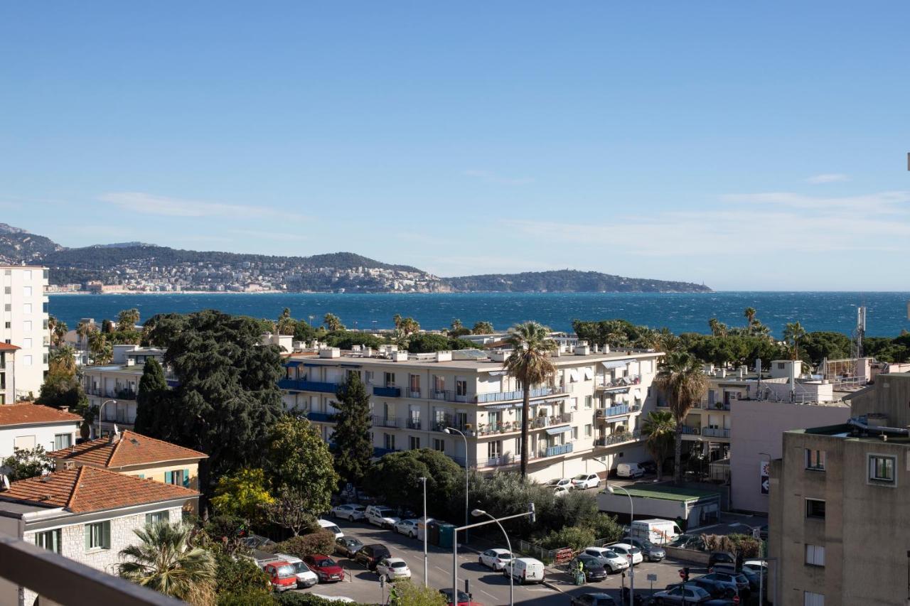 Studio With Terrace And Sea View, 10 Min To The Beach Niza Exterior foto