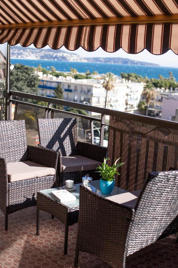 Studio With Terrace And Sea View, 10 Min To The Beach Niza Exterior foto